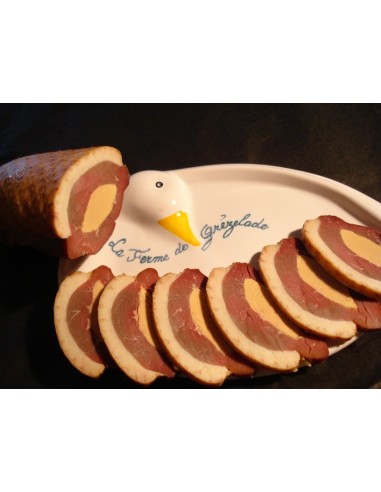 magret fumé fourré au foie gras de canard