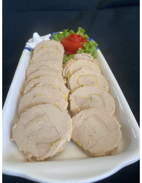 Bloc de foie gras de canard avec morceaux 200g (6 parts)