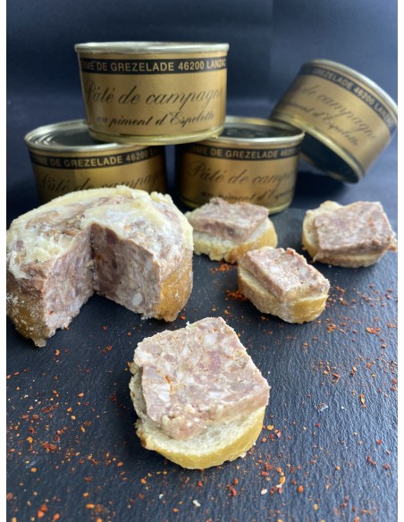 Pâté de porc au piment d'Espelette 130 gr