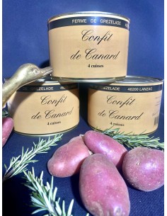 Confit de canard 4 cuisses (1200 gr) - 4 parts