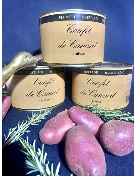 Confit de canard 4 cuisses (1200 gr) - 4 parts
