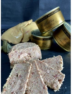 Rillettes au foie gras de canard  - 130 gr