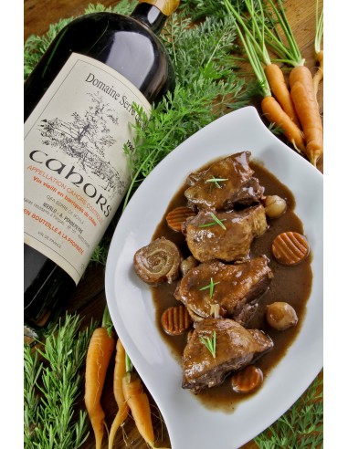 Civet de confits de canard au vin de Cahors